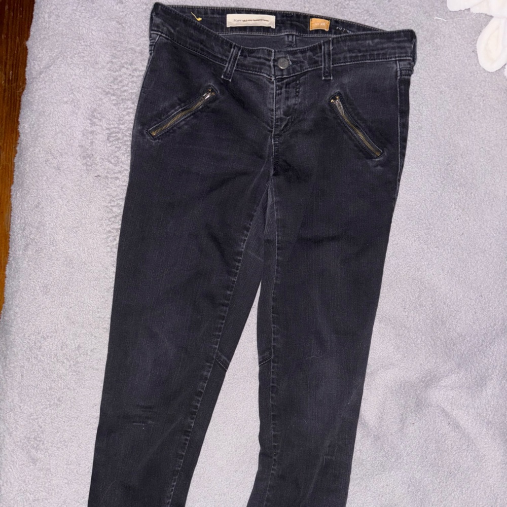 Pilcro and the letterpress by anthropology size 26 black jeans . Fit series